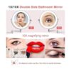 JMFHCD Espejo de maquillaje LED con luces y aumento de 10