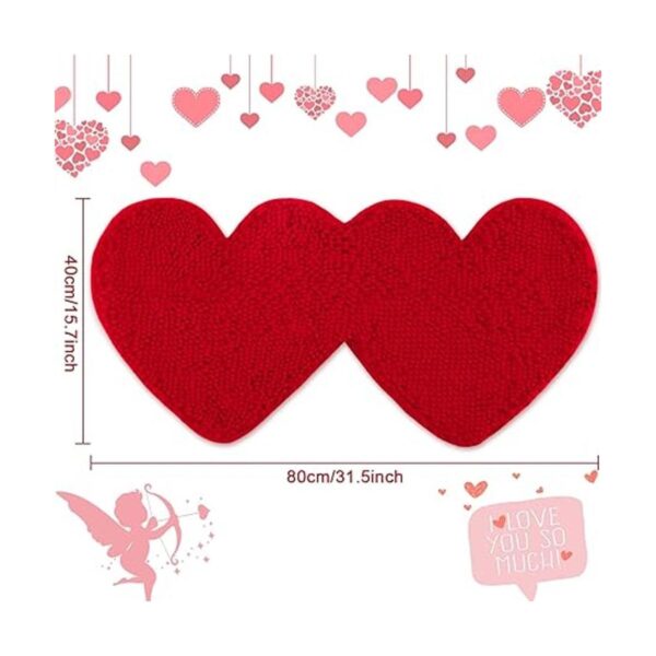 AnyDesign Felpudo decorativo para el día de San Valentín