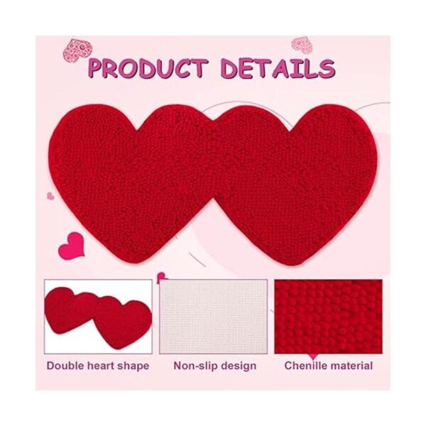 AnyDesign Felpudo decorativo para el día de San Valentín