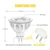 Aovpex Paquete de 6 bombillas LED MR16 12 V 5 W_2