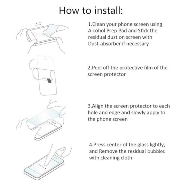 Orzero Protector de pantalla compatible con Cricket Dream_4