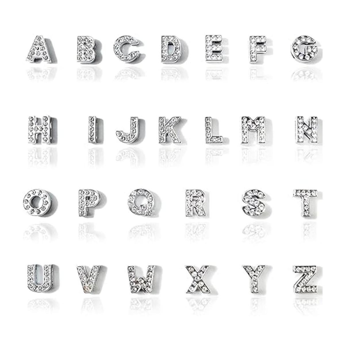NSBELL 104 abalorios de letras del alfabeto de 0.315 in