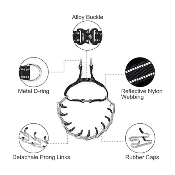 JIPIMON Collar ajustable para perros con cómoda punta de_2