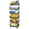 Cesta de frutas de 6 niveles para cocina carrito de