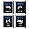 Gamer Póster decorativo para pared de baño diseño de_2