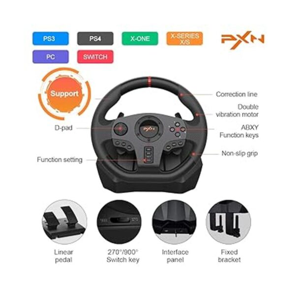 Gaming Steering Wheel PXN V900 270900 Racing Wheel with_2