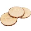 MUKCHAP 10 piezas de rebanadas de madera de pino natural_6