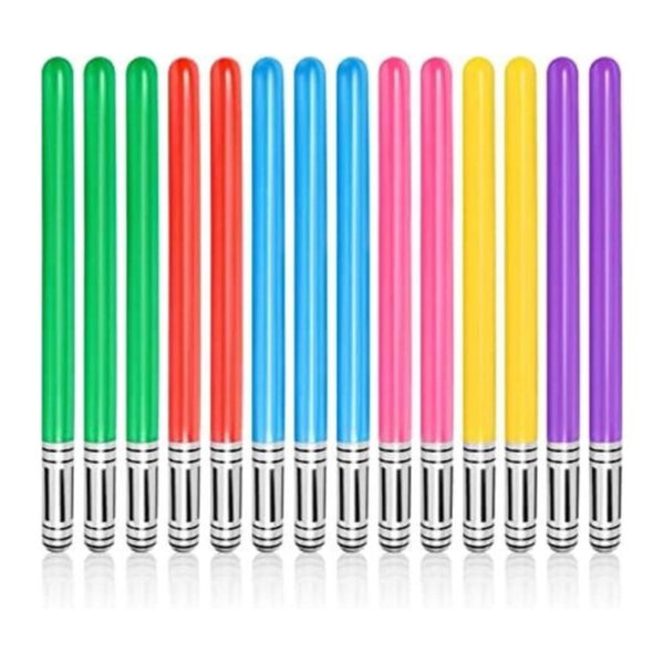 LIYDE Sable de luz inflable 14 unidades juguetes de_1