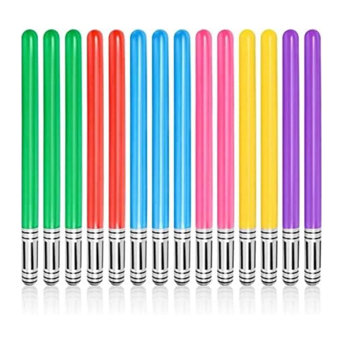 LIYDE Sable de luz inflable 14 unidades juguetes de