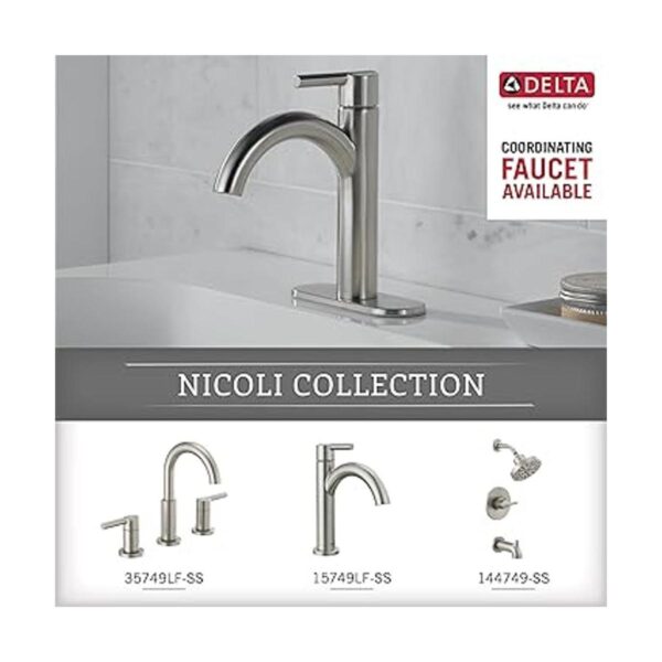 Delta NIC50DN Nicoli Soporte para papel higiénico níquel_3