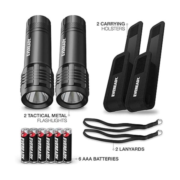Eveready Linternas tácticas LED S300 con fundas paquete_3