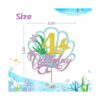 Decoración para tarta de sirena con cuatro pasteles_2