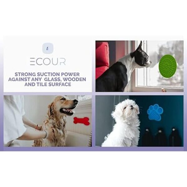 ECOUR Tapete para lamer para perros y gatos paquete de 3