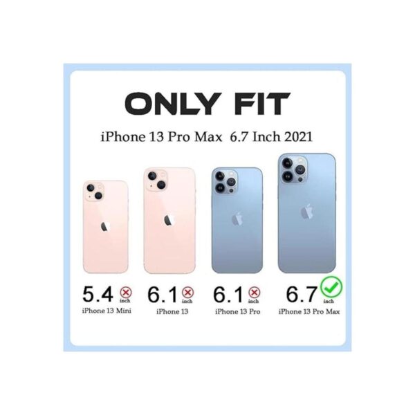 KEXAAR Funda para iPhone 13 Pro Max funda de espejo_2