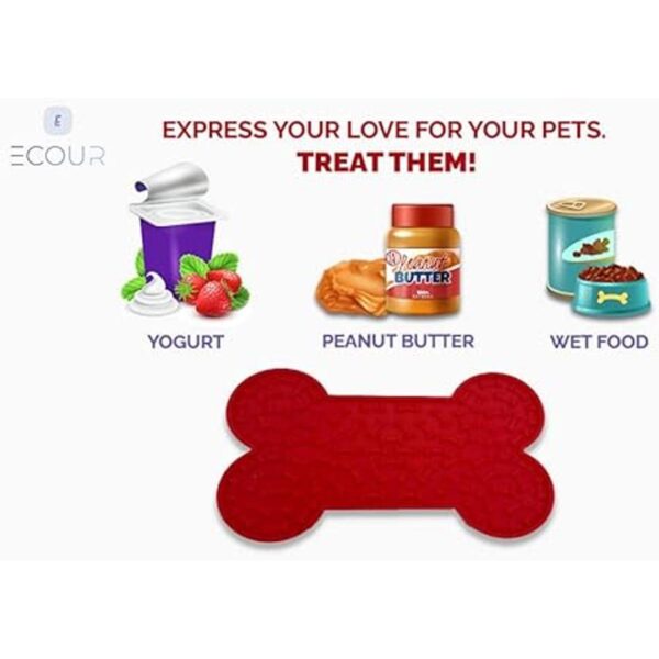 ECOUR Tapete para lamer para perros y gatos paquete de 3