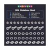 Glarks El juego de 216 conectores de perfil de aluminio de
