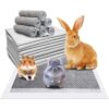 Fhiny 100 almohadillas de orina de conejo forro de jaula_1