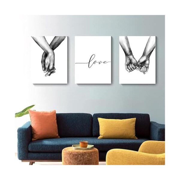 Love and Hand in Hand in Hand Póster impreso en lienzo_2