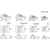 Juego de 24 conectores de perfil de extrusión de aluminio
