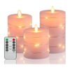 Fanzir Velas de Navidad sin llama con cadena de luces_1