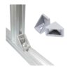 Juego de 24 conectores de perfil de extrusión de aluminio