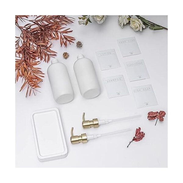 Janxin Dispensador de jabón de vidrio para cocina con_4