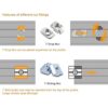 Juego de 24 conectores de perfil de extrusión de aluminio