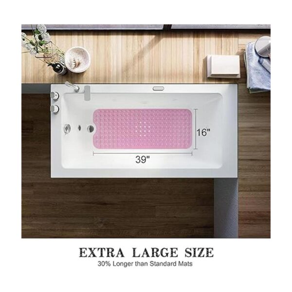 Linoows Tapete extra largo antideslizante para bañera y_4