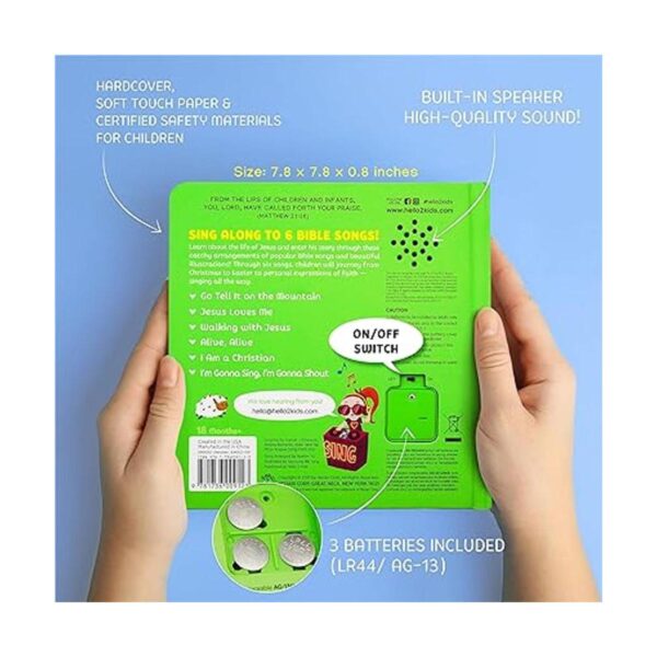 Hello 2 Kids Jesus Loves Me Libro de sonidos Juguete_6