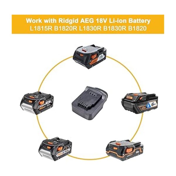 Convertidor adaptador para Ridgid AEG 18V Hyper liion a_3