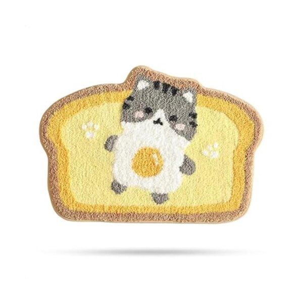Toast Alfombra de baño antideslizante de 19.6 x 31.4