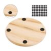 GOH DODD Paquete de 12 posavasos de madera sin acabar 4_6