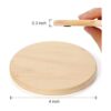 GOH DODD Paquete de 12 posavasos de madera sin acabar 4_2