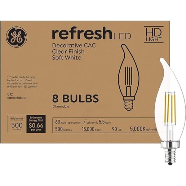 GE Refresh Bombillas LED acabado transparente_1