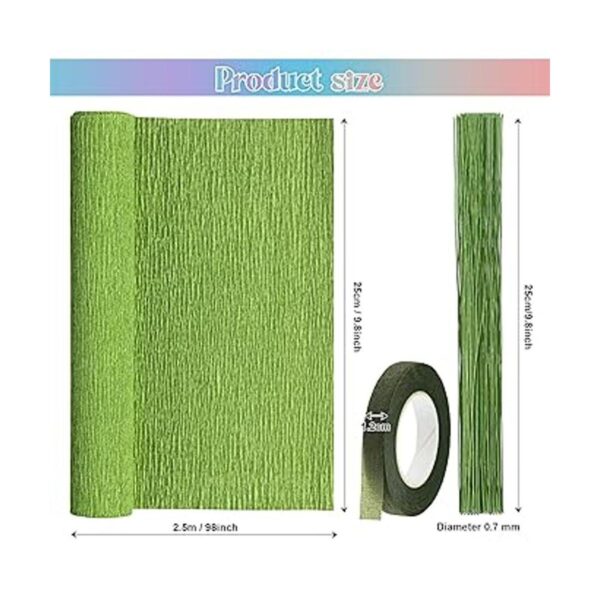 Gersoniel Kit de 57 piezas de flores de papel crepé 6