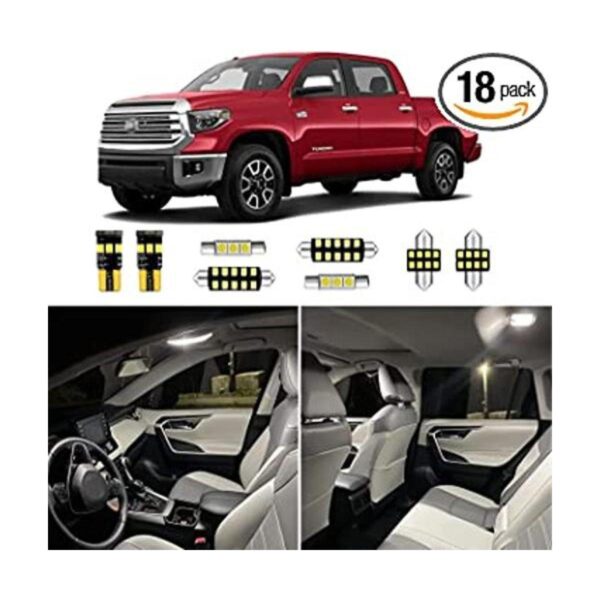 Kit de 18 luces LED interiores Tundra para Toyota Tundra_1