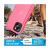 Cozycase Funda impermeable compatible con iPhone 13 de_4