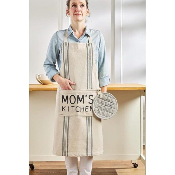 Mud Pie Juego de regalo mamá cocina delantal de 34 x 27_2
