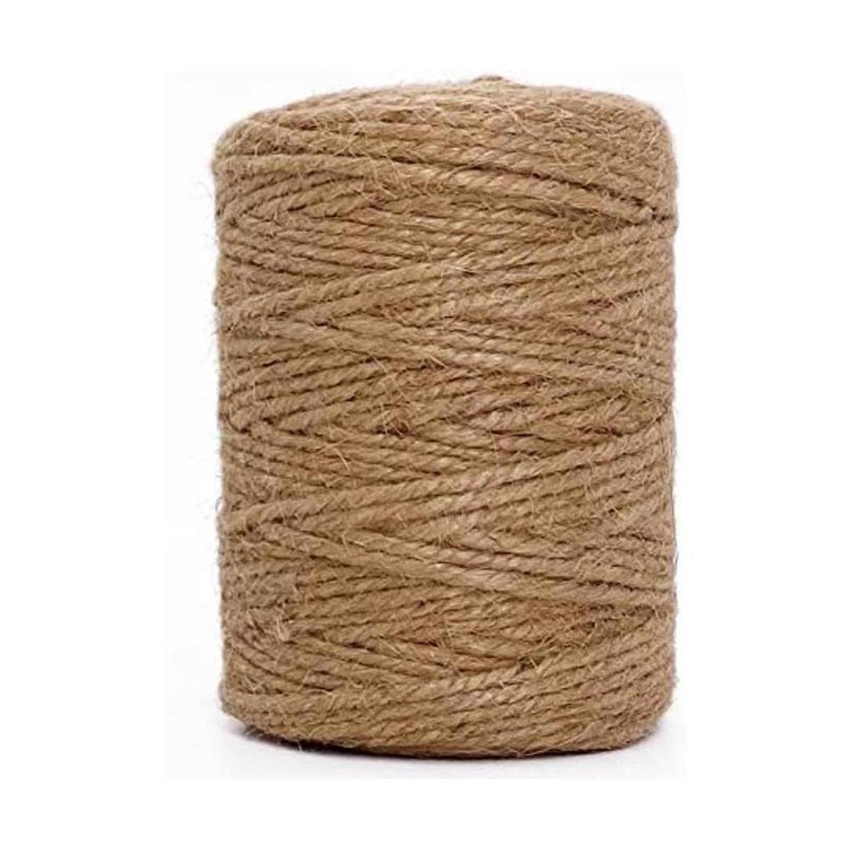 Leecogo Cuerda de yute de 0.118 in de grosor 656 pies