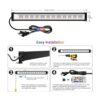 MEIKEE Paquete de 4 luces LED RGBW de 42 W 3350 lm barra_2