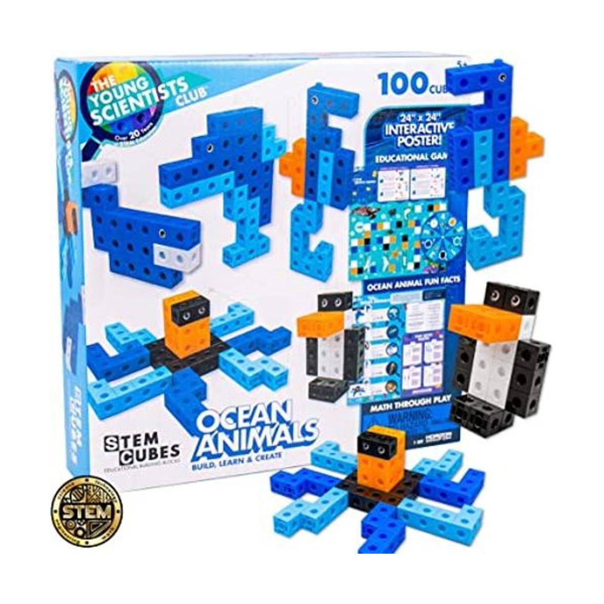 The Young Scientists Club Ocean Animals Cubos construye