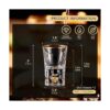 DUJUST Vasos de chupito 1.5 oz juego de vidrio de_5