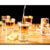 DUJUST Vasos de chupito 1.5 oz juego de vidrio de_6