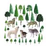 Juego de 35 figuras de animales del bosque 5 juguetes de_1