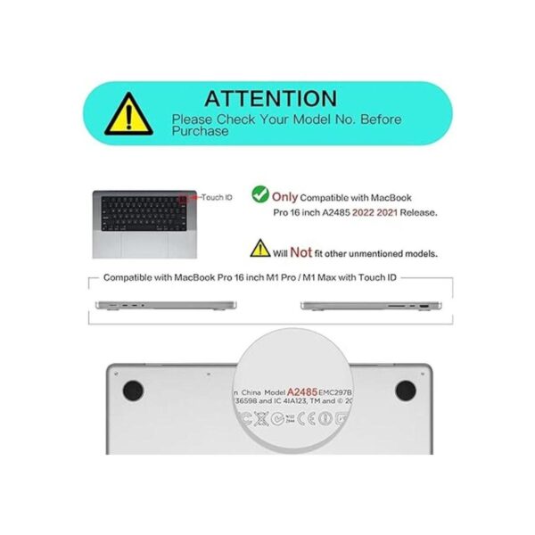 MOSISO Compatible con MacBook Pro de 16 pulgadas 2021 2022_2