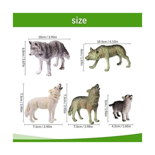 Juego de 35 figuras de animales del bosque 5 juguetes de_3