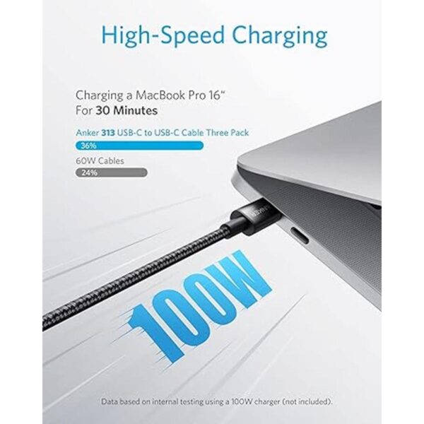 Anker Cable USB C a USB C 333 paquete de 3 3.3 pies6_2