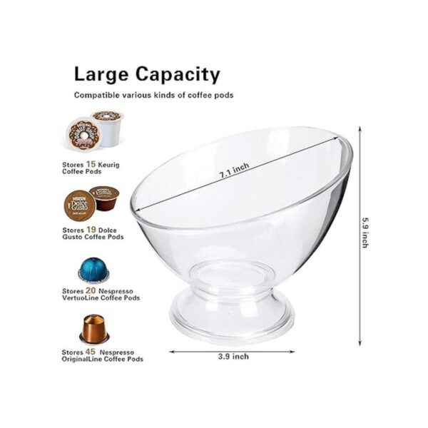 MOLFUJ Soporte para cápsulas de café plástico