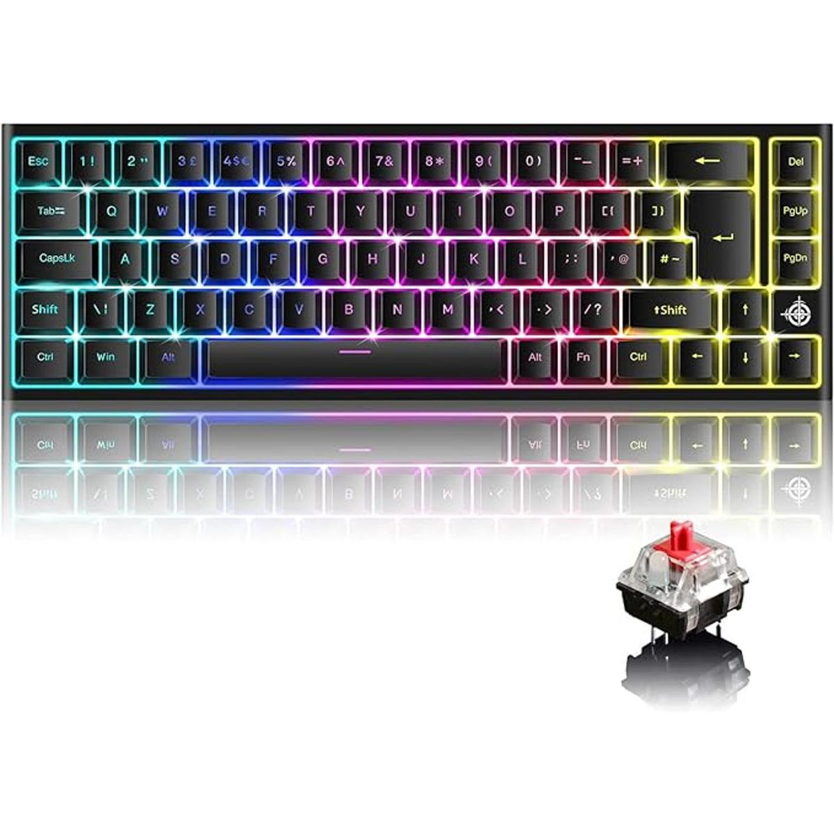 Teclado mecánico para juegos con cable 60 mecánico