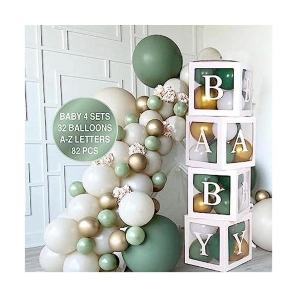 Kit de 82 piezas de decoración de baby shower para niños y